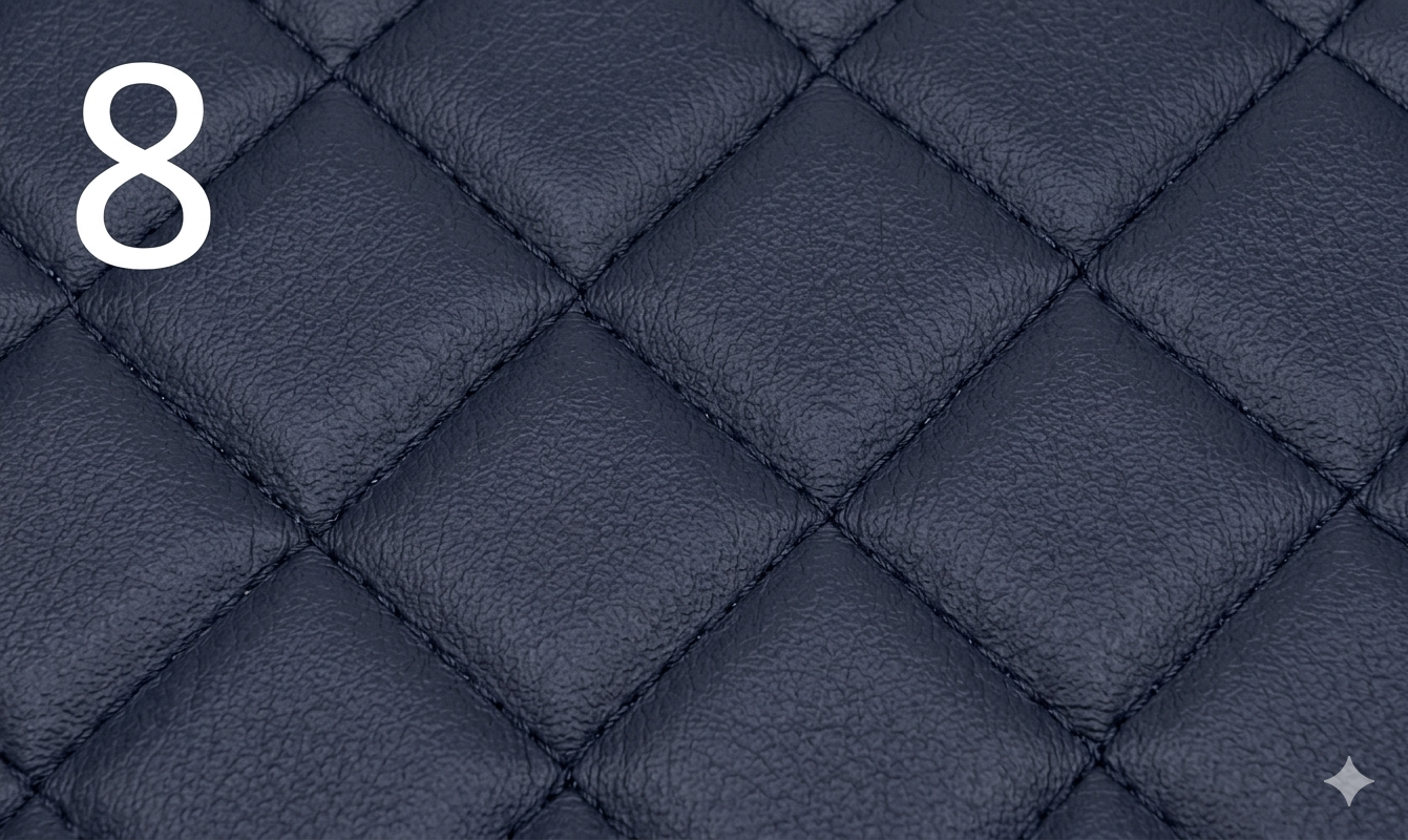 Tapis de sol camion piqués en simili cuir