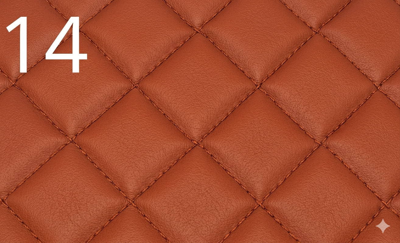 Tapis de sol camion piqués en simili cuir