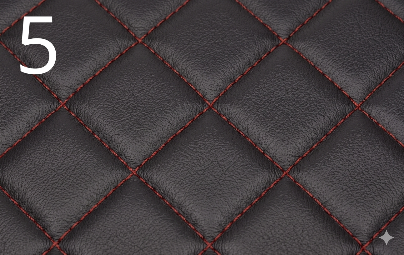 Tapis de sol camion piqués en simili cuir
