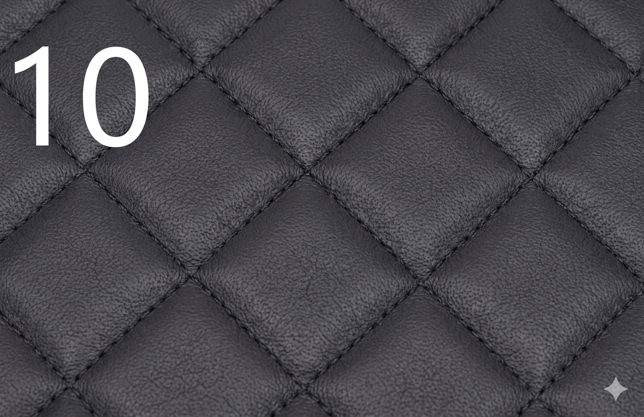 Tapis de sol camion piqués en simili cuir